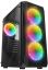 Everest Számítógépház - X-RACER (fekete; üveg; ATX; alsó táp; 4x120mm RGB, 1xUSB3.0 + 2xUSB2.0)