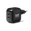 Port Designs GaN2 PD 35W Wall Charger with 2M USB-C cable Black
