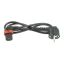 ACT Powercord Schuko CEE 7/7 male (angled) - C13 IEC Lock (right angled) 3m Black