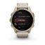 Garmin fenix 8 43mm AMOLED Sapphire, Soft Gold with Limestone Leather Band