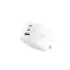 Belkin 3-Port GaN Wall Charger 70W+Travel Adapter Kit White