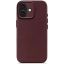 Decoded Leather Backcover for iPhone 17 Dark Ruby
