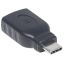 Manhattan USB-C to USB-A Adapter Black