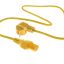 ACT Powercord mains connector Schuko CEE 7/7 male (angled) - C15 IEC 60320 2m Yellow