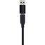 Obsbot USB-C 3.0 -> USB-C 3.0 M/M adatkábel 1.5m fekete +USB-A adapter