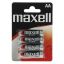 Maxell AA (R6) szárazelem 4db (bulk)