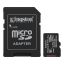 Kingston 128GB microSDXC Class 10 CL10 U3 V30 A1 Industrial + adapterrel