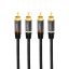 Logilink Audio cable 2xRCA/M to 2xRCA/M metal 10m Black
