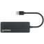 Manhattan 4-portos USB3.2 HUB Black