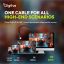 Digitus USB Silicone connection USB-C - USB-C cable 1m Black