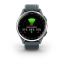Garmin Approach S44 Silver Aluminum Bezel with Twilight Silicone Band