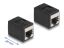 DeLock RJ45 jack to RJ45 jack CAT6A Black