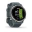 Garmin Approach S44 Silver Aluminum Bezel with Twilight Silicone Band