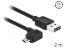 DeLock EASY-USB 2.0 Type-A male > EASY-USB 2.0 Type Micro-B male angled left/right 2m Black