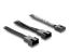 DeLock Y-Fan Cable 1 x 4 pin PWM female to 2 x 4 pin PWM male black – 50 cm long with 20cm branch Black