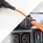 ACT Powercord C13 IEC Lock - C14 1m Orange