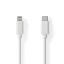 Nedis USB-C to Lightning Cable 1m White