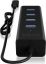 Raidsonic Icy Box 4-port Hub with USB Type-C Interface Black