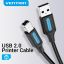 Vention USB 2.0 USB-A to USB-B cable 1,5m Black