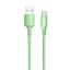 ColorWay USB to Type-C cable (soft silicone) 2.4A 1m Green