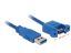 DeLock Cable USB 3.0 Type-A male > USB 3.0 Type-A female panel-mount 1m