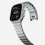 Nomad Stratos Band FKM for AW 45/46/49mm Natural Titanium Icy Blue Glow