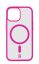 Cellularline Pop Mag Back Cover with Magsafe Support for Apple iPhone 15, Clear/Pink