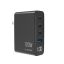 Gembird 4-port 100W GaN USB fast charger LCD Black
