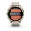 Garmin fenix 8 43mm AMOLED Sapphire, Soft Gold with Limestone Leather Band