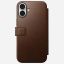 Nomad Modern Leather Folio for iPhone 16 Plus Brown