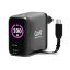 Port Designs GaN2 PD 100W Wall Charger with 70cm USB-C cable Black