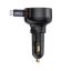 Baseus Enjoyment Pro Car Charger U+Retractable Type-C Cable 60W Black