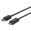 Manhattan 4K@60Hz DisplayPort 1.2 to HDMI 1.2 male/male Cable 1,8m Black