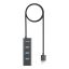 Unitek 4-in-1 USB-A 5Gbps Hub Black