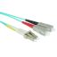 ACT LSZH Multimode 50/125 OM3 fiber cable duplex with LC and SC connectors 1,5m Blue