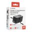 Verbatim Charge ''n'' Travel 70W GaN III Universal Travel Adapter with 2 Retractable USB-C Cables Black