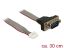DeLock Serial pin header female > 1x DB9 male 2mm pitch layout: twisted cable