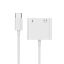 Gembird A-CM-3.5FP-01  USB type-C plug to stereo 3.5 mm audio adapter cable with extra power socket white