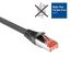 ACT CAT6A U-FTP Patch Cable 3m Black
