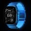 Nomad Stratos Band FKM for AW 45/46/49mm Natural Titanium Icy Blue Glow