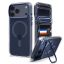 Spigen Ultra Hybrid Optik S MagSafe case for iPhone 18 Pro/17 Pro Clear Deep Blue