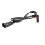 ACT Powercord C14 - C13 IEC Lock (up angled) 2m Black