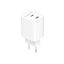 Gembird 2-port 45W USB fast charger White