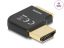 DeLock HDMI Adapter male to female 90° right angled 8K 60 Hz metal Black
