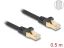 DeLock CAT6A S-FTP Patch Cable 0,5m Black