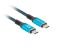 Lanberg USB-C 4.0 Cable 0,5m Black/Blue