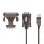 Unitek USB to Serial RS232 Cable with DB9F to DB25M Adapter 1,5m Transparent