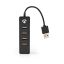 Nedis UHUBU2420BK 4 port Usb hub