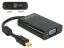 DeLock Adapter mini Displayport 1.1 male > VGA female + Audio + Power Black