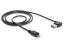 DeLock Cable EASY-USB 2.0 Type-A male angled left / right > USB 2.0 Type Micro-B male 1m